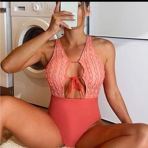 New in bag coral swimsuit